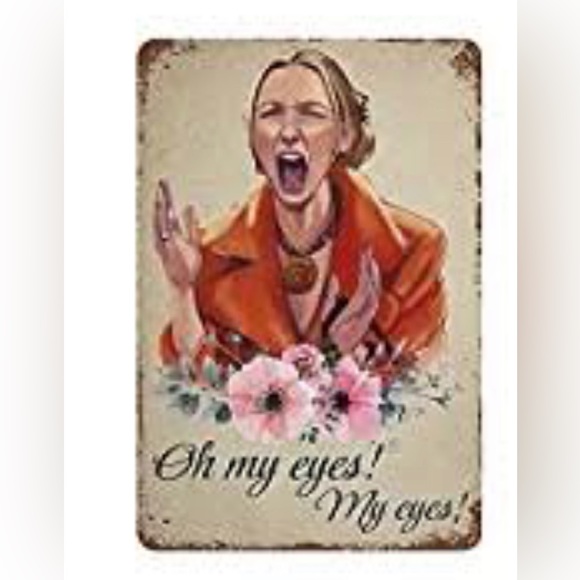 Friends Oh My Eyes Phoebe Retro Metal Tin Sign LARGE SIZE NWT - Picture 3 of 4